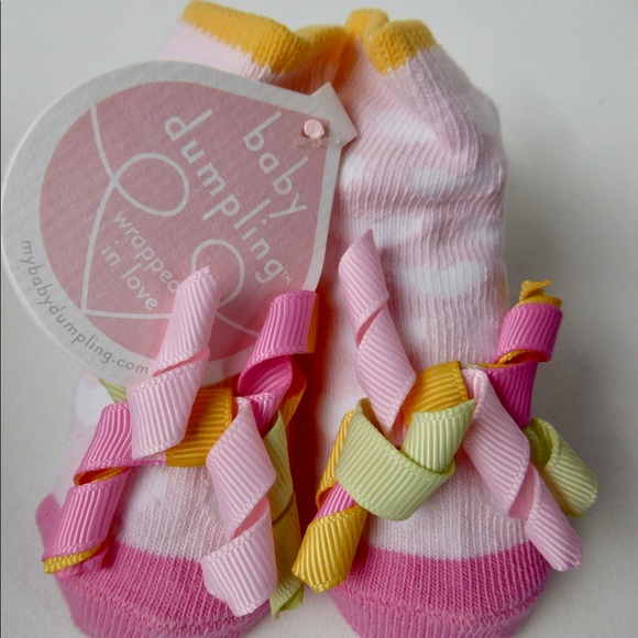Baby Dumpling Infant Girls Socks Set Hearts NWT - Picture 10 of 13